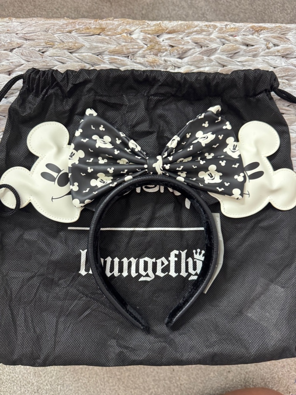 Loungefly Glow in the Dark Ghost Mickey Ears